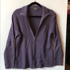 Eddie Bauer Double-sided Zip Cardigan